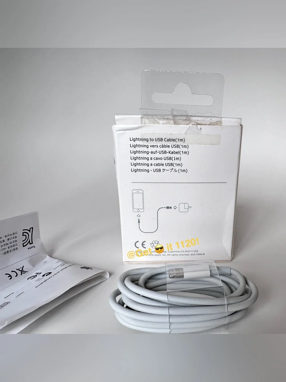 Apple Lightning to USB Cable (1m) A1480